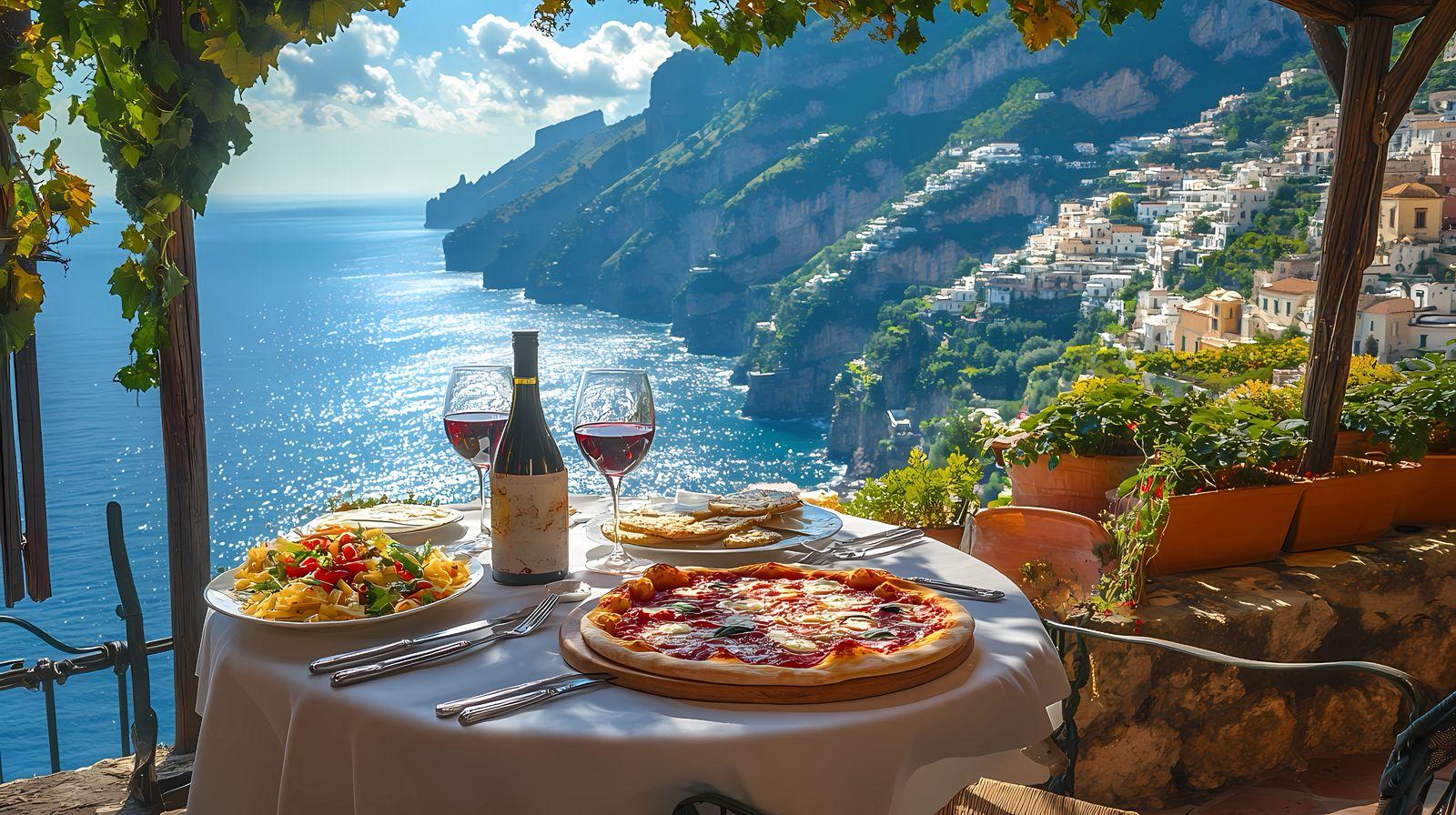 Dining with coastal views and local wine