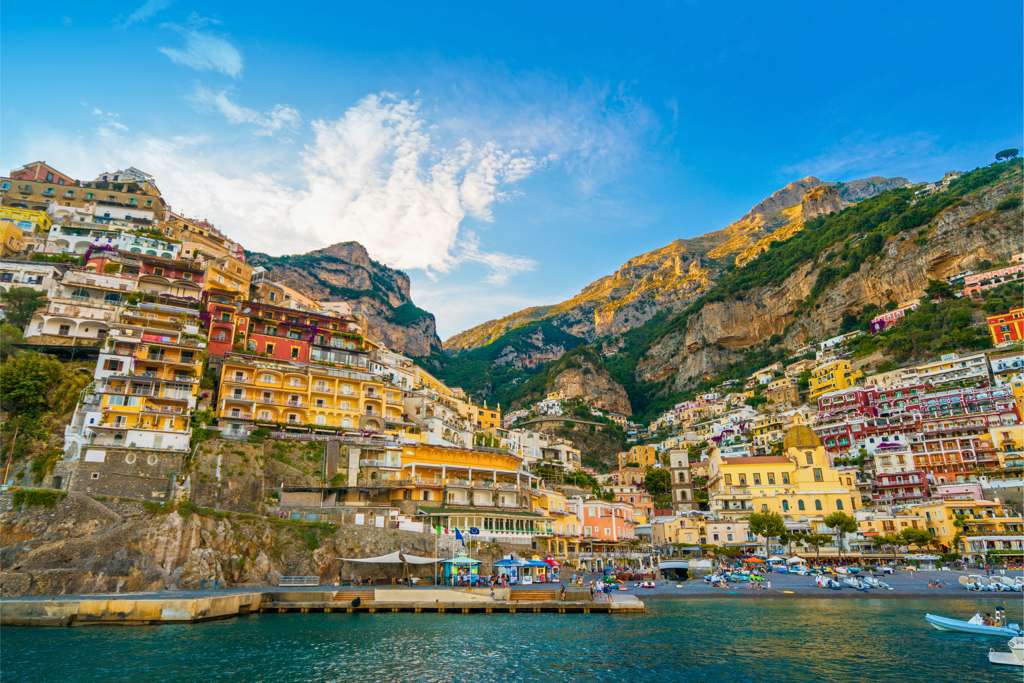 Colorful Positano cliffs