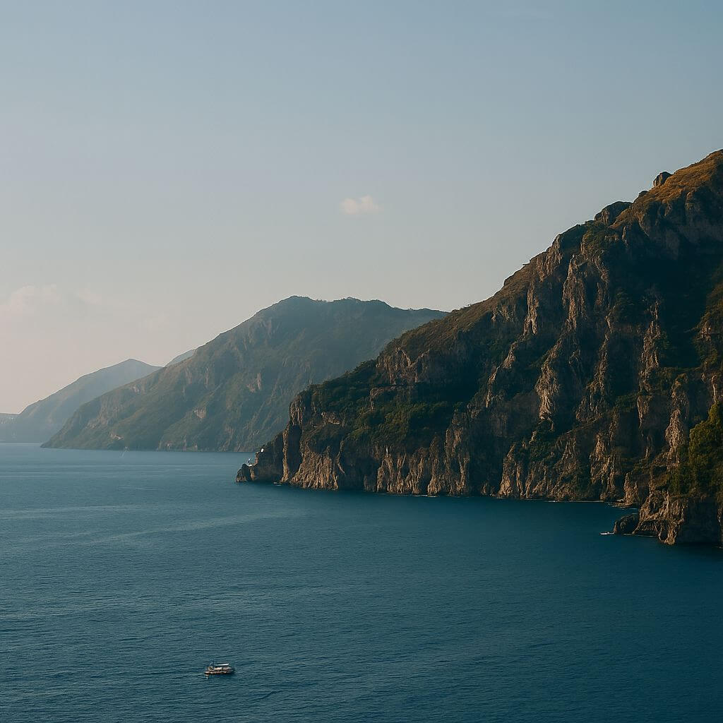 Riding a Vespa through hidden cliffside roads